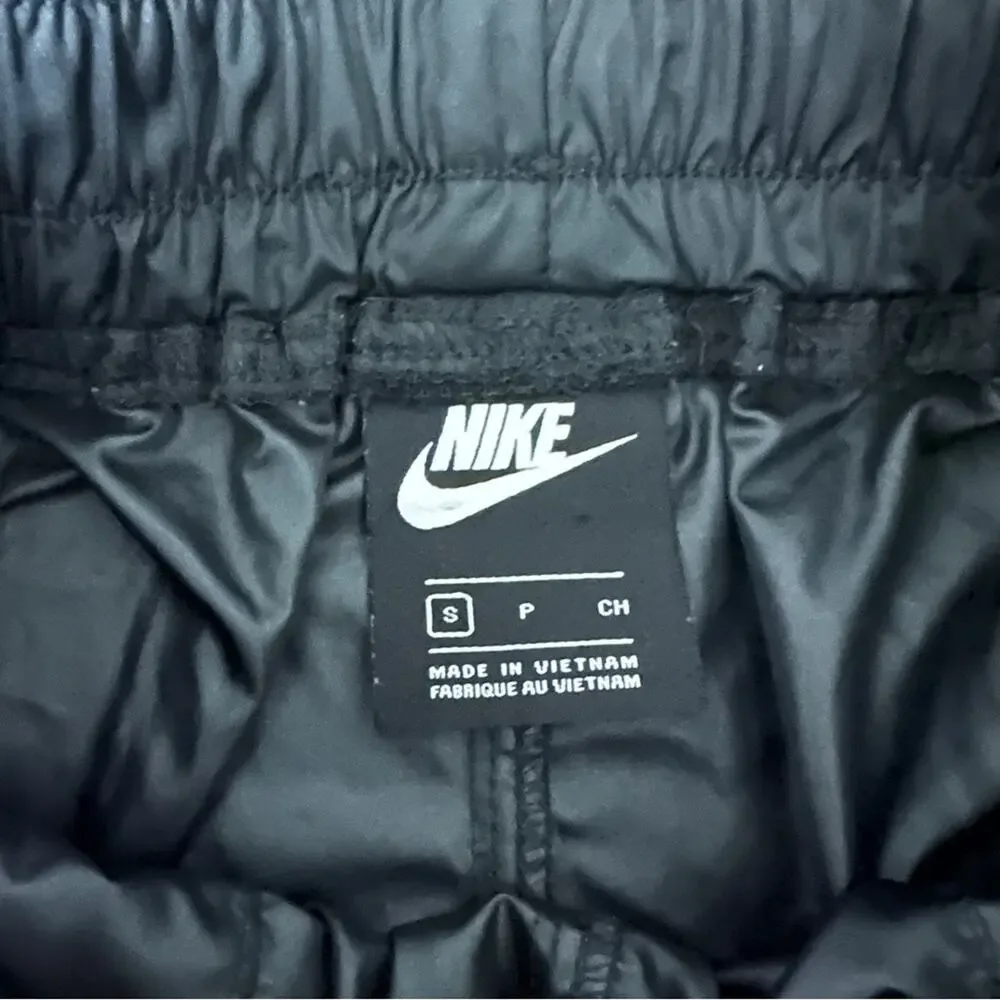 Nike‎ Tech Pack Woven Belted Black & White Swoosh Jogger Pants Size S